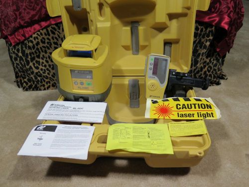 Topcon RL-H3C Self Leveling Construction Laser &amp; LS80B Receiver With Case