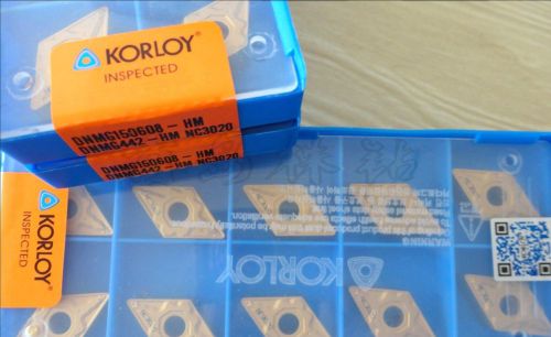 NEW in box Korloy DNMG150608-HM NC3020 DNMG442-HM CNC  Carbide Inserts 10PCS/Box