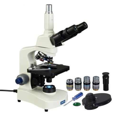 OMAX 40X-2500X PLAN Phase Contrast Compound Trinocular LED Siedentopf Microscope