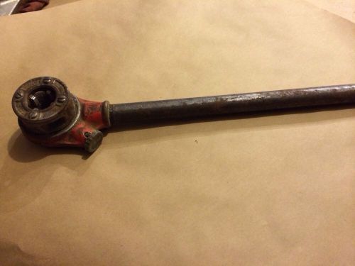 RIDGID O-R RATCHET PIPE THREADER, USED With Pipe Handle &amp; 3/4 Pipe Thread Die