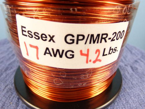 17 AWG...Enameled Magnet Wire.....200c.... 4.2 lb....17ga..ESSEX..FREE  SHIPPING
