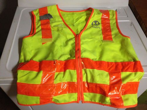 Heavy duty metro large ansi class 2 level 2 general duty safety vest for sale