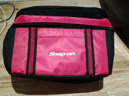 NWOT Snap On Double Zip Black &amp; Red Carry all