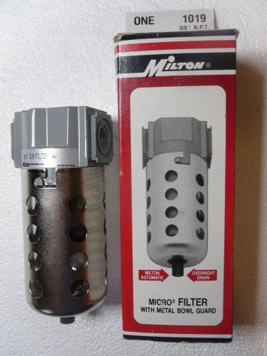 Milton 1019  3/8 inch milton npt micro filter new for sale