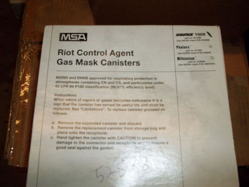 MSA Riot Control Agent Gas Mask Canisters (2)