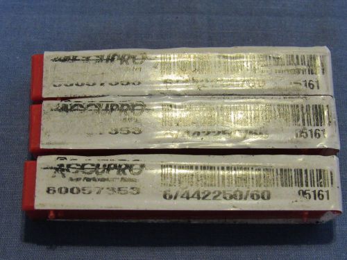 Brand new  accupro  carbide bull end mills  1/4 x 3/8 .060 cr dia. for sale
