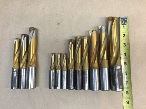MADE IN JAPAN CARBIDE INSERT COOLANT DRILLS 3/8&#034;- 63/64&#034; END MILLS