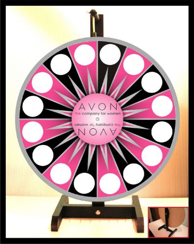 Prize Wheel 18&#034; Spinning Tabletop Portable Avon Starburst pink center