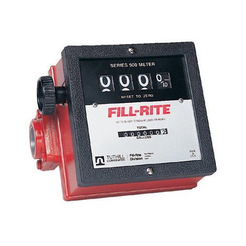 Fill-Rite Mechanical Flow Meters - series 900 basic meter w/1-1/2&#034; inlet &amp; out