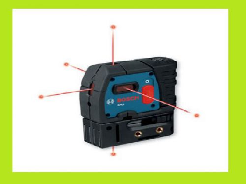 New (In Box) Bosch Self-Leveling 5-Point Plumb and Square Laser GPL 5s