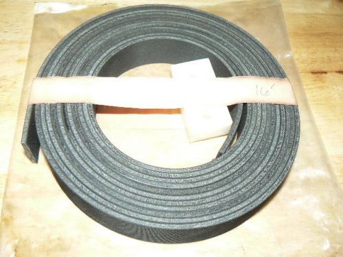 Industrial heavy duty fabric conveyor flat belt, 16 feet x 1&#034; wide x 1/8&#034; thick for sale