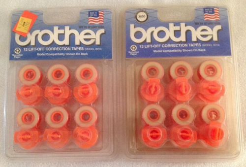 NEW Brother 24 Pack Lift-Off Correction Tapes Model 3010, Daisy Wheel