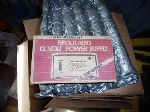 Vintage Micronta Regulated Power Converter~12V 2.5A Power Supply~22-124A w/Box