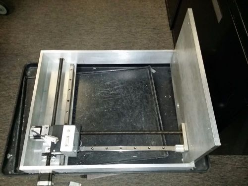 Xy stage table w/ stepping motors &amp; base stand for sale