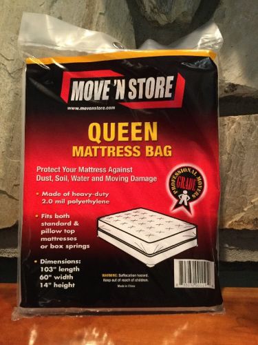 Queen Mattress Bag Cover Polyethylene Standard Pillow Top Box Move N Store Free