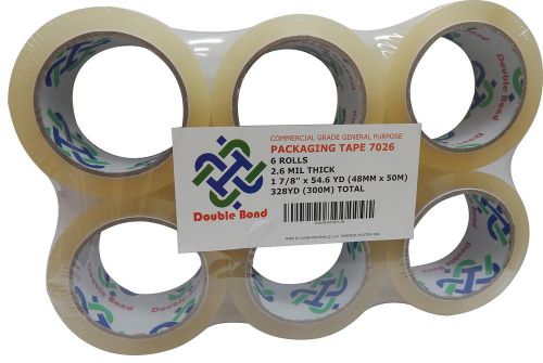 Thick (2.6 Mil) Double Bond Commercial Grade Heavy Duty Packing Tape 1 7/8-In...
