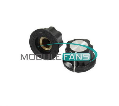 16mm Top 6mm Adjustable Turn Shaft Insert Dia Potentiometer Rotary Knobs