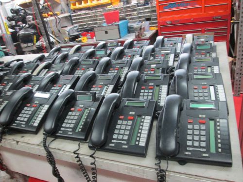 LOT OF (37) NORTEL NETWORKS T7208 BUSINESS TELEPHONES CHARCOAL