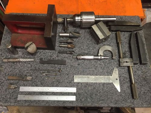 machinist/toolmaker Lot, Lathe,mill,tools,knee Block Taps Chuck V Block USA Made