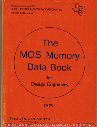 TEXAS INSTRUMENTS Data Book 1979 MOS Memory
