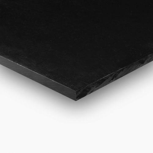 HDPE (High Density Polyethylene) Plastic Sheet 3/8&#034; x 18&#034; x 24&#034; Black Color