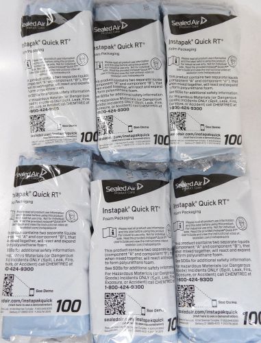 Sealed air instapak quick rt #100 foam packaging 25&#034; x 27&#034; lot 6 bags instapack for sale