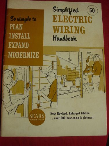 SEARS 1964 Electric Wiring Simplified handbook electrical manual 55 pg diagrams