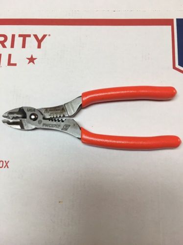 New Snap On  Orange Color Wire Cutter, Stripper And Crimper Pliers.