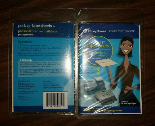 pitney bowes postage tape sheets for personal post/ mailstation. New. Dm100/200