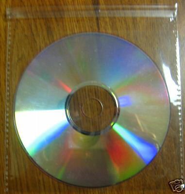 600 super clear cd/ dvd poly sleeve, seal on flap js96 for sale