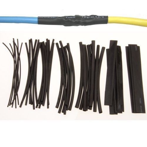 Anytime tools 48 pc heat shrink tubing wrap sleeves assorted sizes for sale