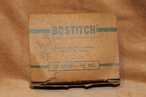 Vintage Bostitch Staples For Regal T-G3 Tacker 1/2&#034; MC SB3020 Partial Box