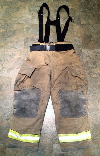 Firefighter turnout/bunker pants w/ belt/susp. - globe g-xtreme - 36 x 30 - 2007 for sale