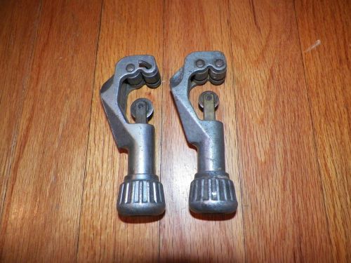 2 Hi Duty Imperial 1/8&#034; to 1&#034; Pipe Cutters No 274-F without De Burring tool