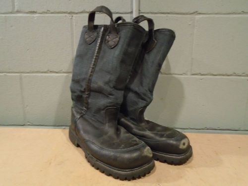 Warrington pro fire boots crosstech vibram bunker/ turnout boots mens size 9-1/2 for sale