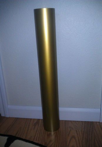 Gold 24&#034; inches X 10&#039; Feet Oracal 651vinyl Roll Adhesive Die Cut Plotter Cutting