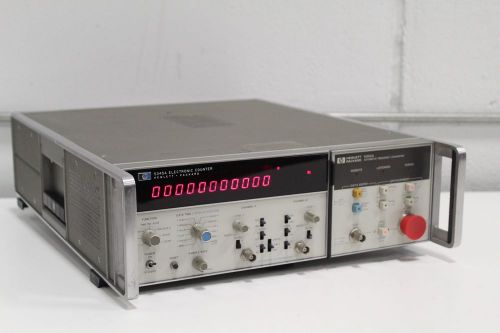 HP Agilent 5345A Electronic Counter 5355A Automatic Frequency Converter Opt 011
