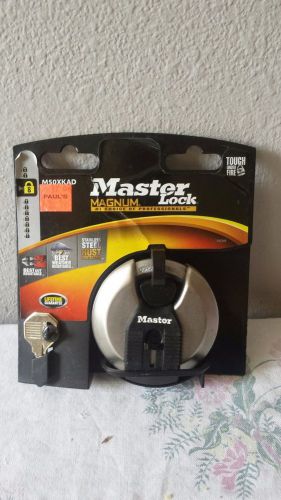 Two master magnum lock security padlock m50xkad one used for sale