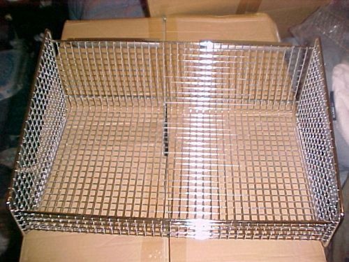 4 Quantum Storage Steel Chrome Hanging Baskets Louvered Panel System 1017HBC