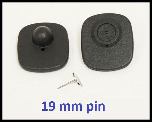 1000 PS RF 8.2 MHz Hard Tag CHECKPOINT ® compatible Anti Theft System + 19mm pin