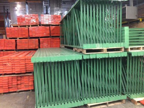 Used teardrop pallet rack lot (excellent condition) for sale