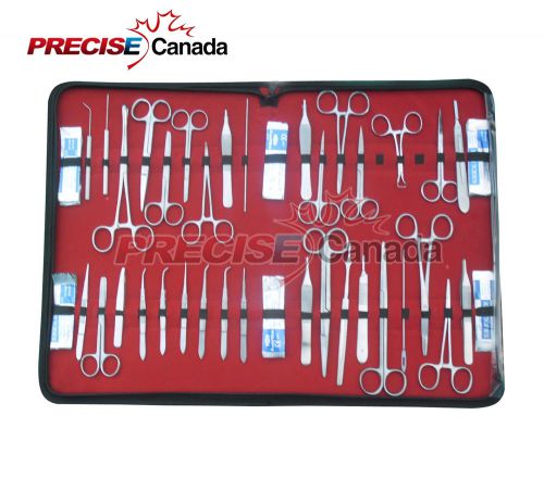 132 pc us military field minor surgery surgical veterinary denta instruments kit for sale