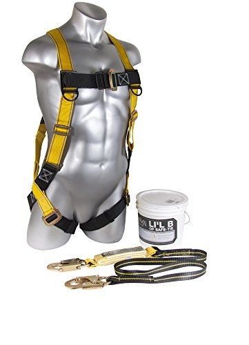 Guardian Fall Protection 00870 Li&#039;l Bucket of Safe-Tie with HUV, Shock Absorbing