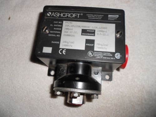 Ashcroft B424S Pressure Switch 0-200 Psi