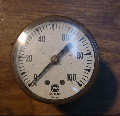 Old Used Tools,Vintage USG Gauge 121080-1,United States Gauge,2-3/16&#034; Diameter