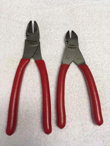 Regular &amp; LARGE Snap On Snipper Diagonal Cutter Pliers Set 87ACF &amp; 388ACF  NEW!!