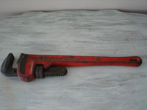 RIDGID 18&#034; Heavy Duty Pipe Wrench The Ridge Tool Co. USA Excellent Operating Con