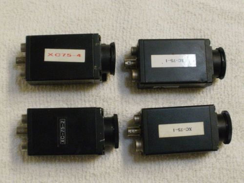 Lot of 4 SONY CCD Video Camera Module XC-75 Used Untested