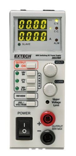 Extech 80 watt switching mode dc power supply 382260 for sale