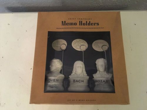 Great Composers Memo Holders Beethoven-Bach-Mozart-Nice Detail Barnes &amp; Noble In